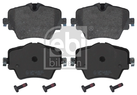 Set placute frana, frana disc FEBI BILSTEIN 16908