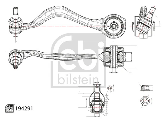 Brat, suspensie roata FEBI BILSTEIN 194291