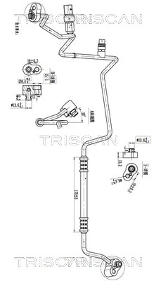 Conducta presiune variabila, aer conditionat TRISCAN 9010 29003