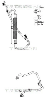 Conducta presiune variabila, aer conditionat TRISCAN 9010 28018