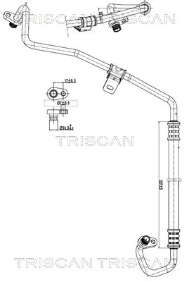Conducta presiune variabila, aer conditionat TRISCAN 901028021