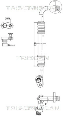 Conducta presiune variabila, aer conditionat TRISCAN 9010 28005
