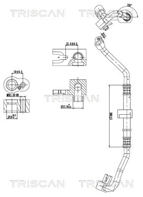 Conducta presiune variabila, aer conditionat TRISCAN 9010 11019