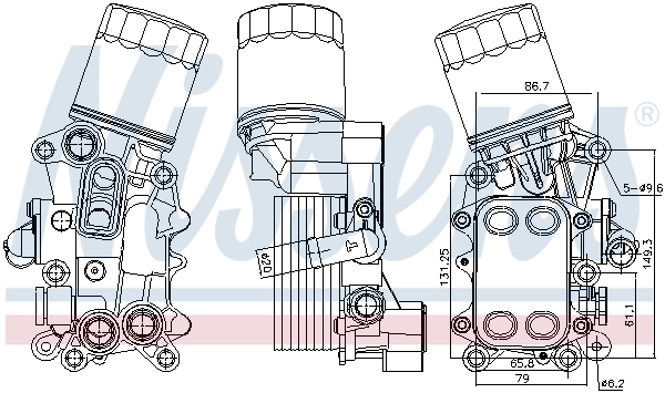 Radiator ulei, ulei motor NISSENS 91311
