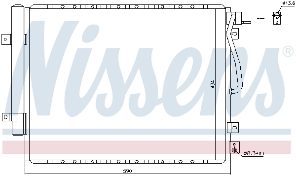 Condensator, climatizare NISSENS 940436