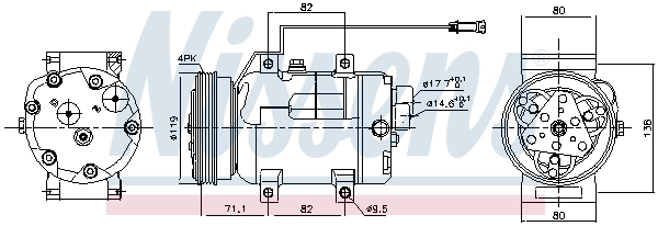 Compresor, climatizare NISSENS 89029