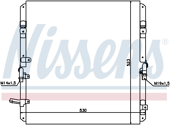 Condensator, climatizare NISSENS 94053
