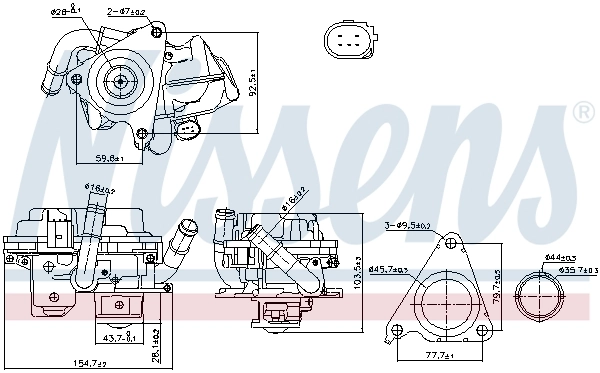 Supapa EGR NISSENS 98379
