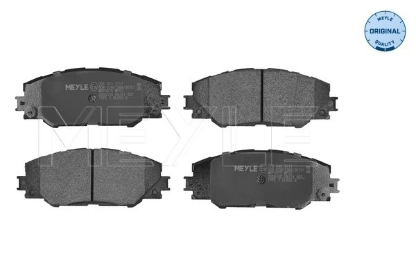 Set placute frana, frana disc MEYLE 025 243 3717