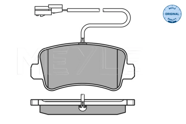 Set placute frana, frana disc MEYLE 025 251 1218/W