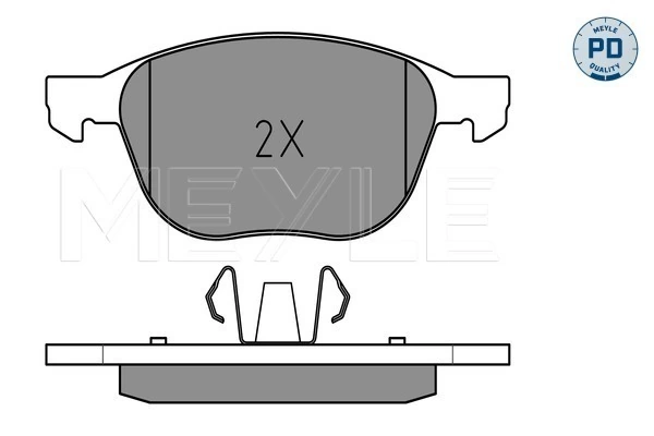 Set placute frana, frana disc MEYLE 025 237 2318/PD