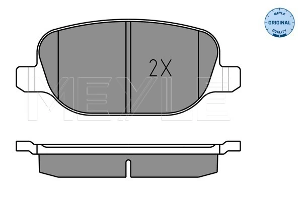 Set placute frana, frana disc MEYLE 025 238 1118