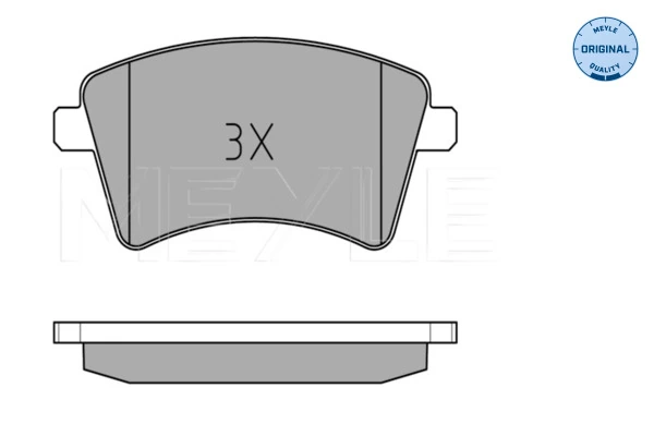 Set placute frana, frana disc MEYLE 025 252 9118