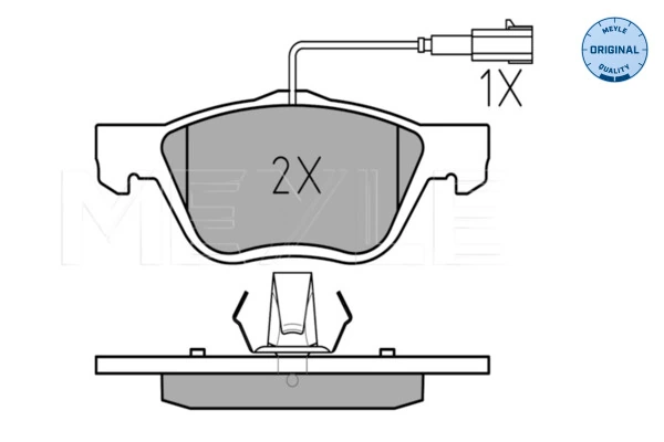 Set placute frana, frana disc MEYLE 0252328919/W