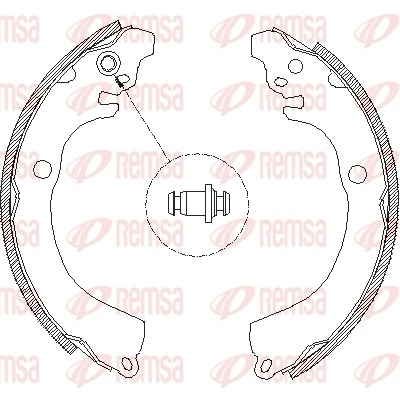 Set saboti frana REMSA 4664.00