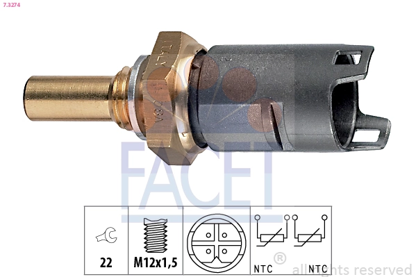 Senzor temperatura lichid racire FACET 7.3274