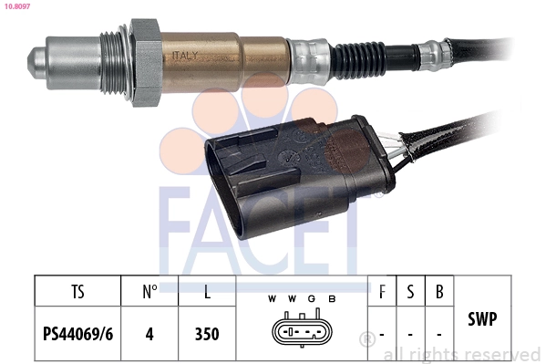 Sonda lambda FACET 10.8097