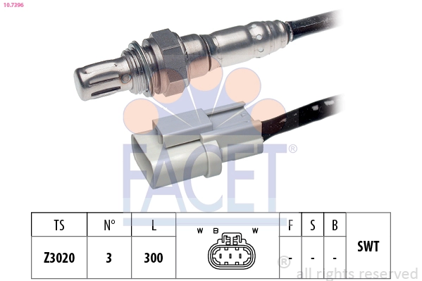 Sonda lambda FACET 10.7396