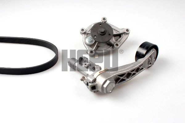 Pompa apa+set curea transmisie cu caneluri HEPU PK08100