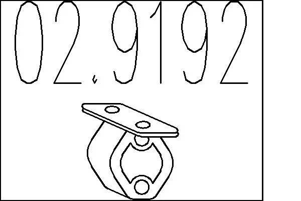 tampon cauciuc, amortizor esapament MTS 02.9192