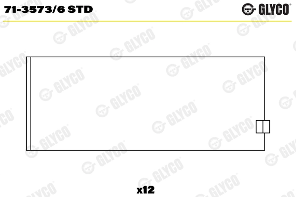 Cuzineti biela GLYCO 71-3573/6STD