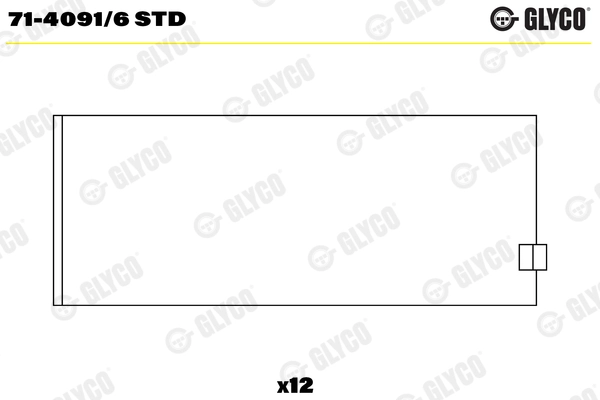 Cuzineti biela GLYCO 71-4091/6STD