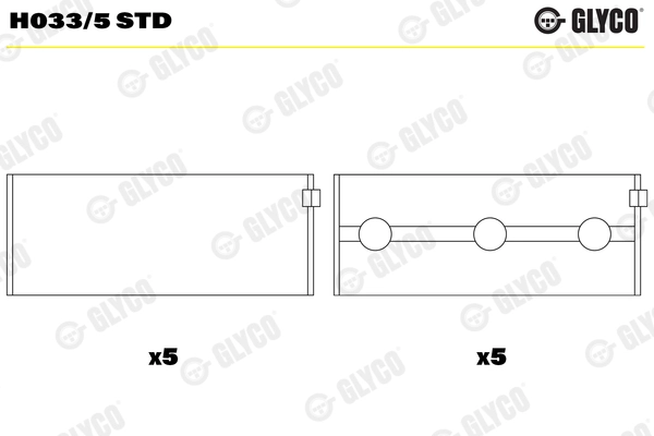Cuzineti, arbore cotit GLYCO H033/5STD