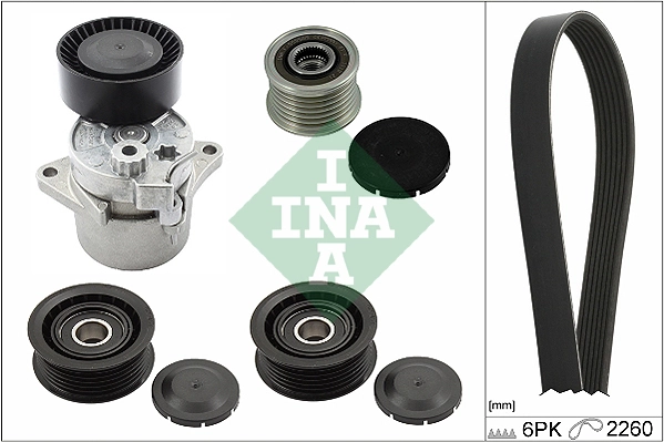 Set curea transmisie cu caneluri Schaeffler INA 529 0115 23
