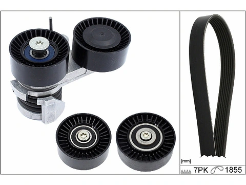 Set curea transmisie cu caneluri Schaeffler INA 529 0495 10