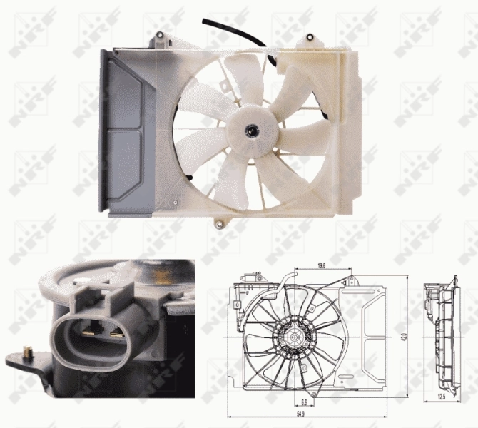 Ventilator, radiator NRF 47697