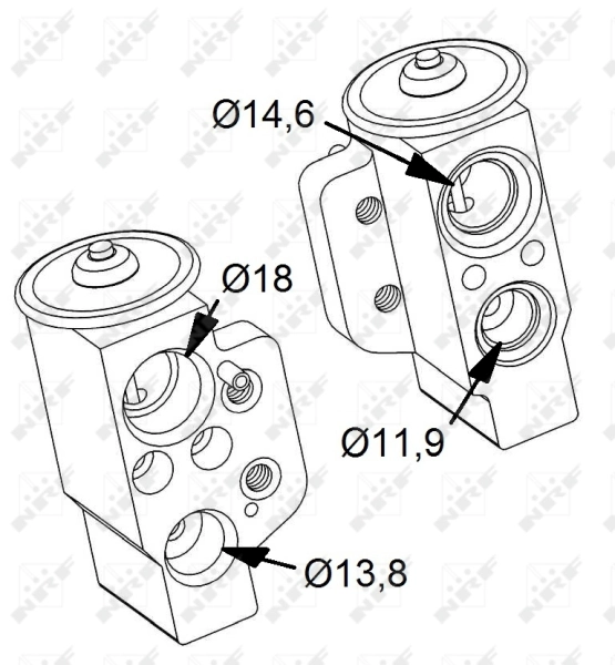 Supapa expansiune, clima NRF 38417