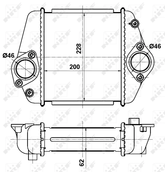 Intercooler, compresor NRF 30360