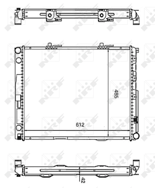 Radiator, racire motor NRF 58253