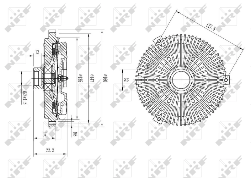 Cupla, ventilator radiator NRF 49631