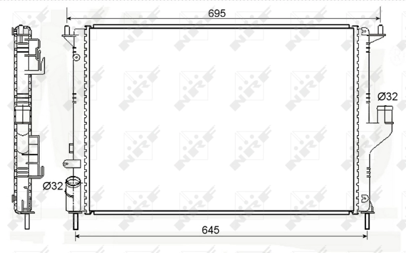 Radiator, racire motor NRF 53118A