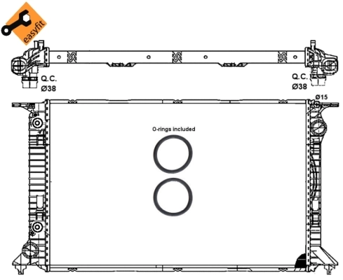 Radiator, racire motor NRF 53065