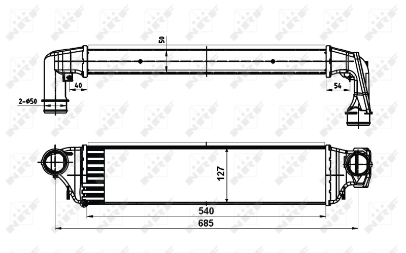 Intercooler, compresor NRF 30119A