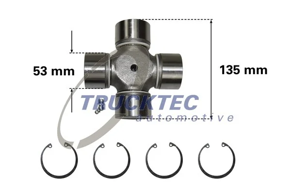 Articulatie, cardan TRUCKTEC AUTOMOTIVE 01.34.013