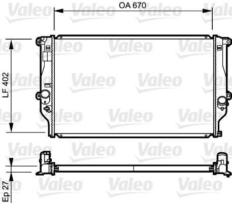 Radiator, racire motor VALEO 735216