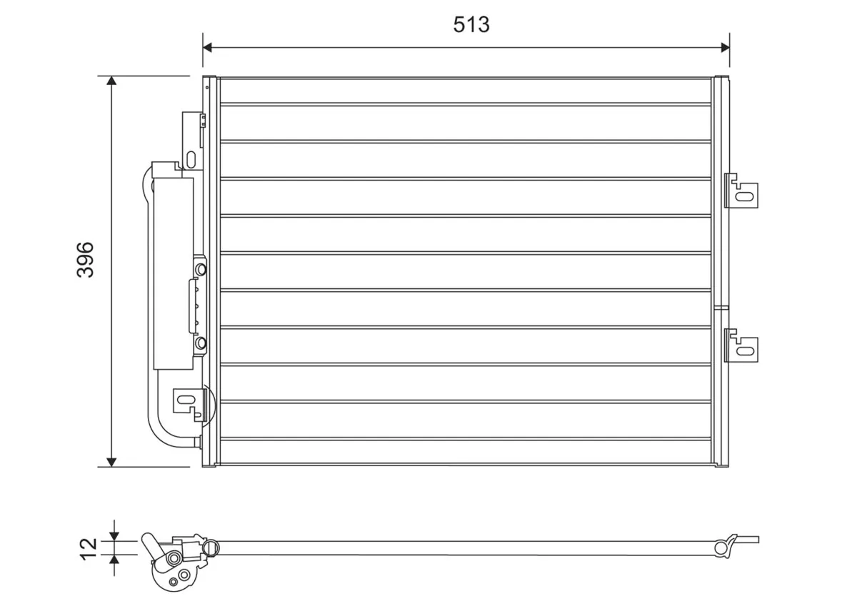Condensator, climatizare VALEO 814061