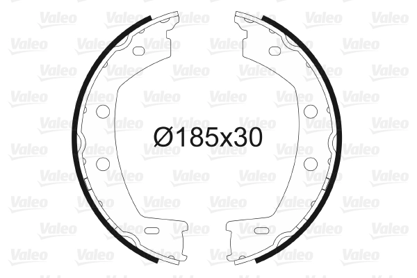 Set saboti frana, frana de mana VALEO 564198