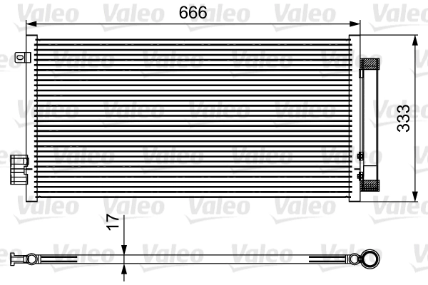 Condensator, climatizare VALEO 814111