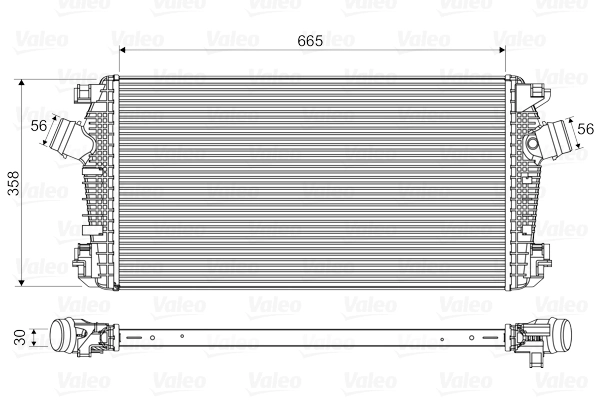 Intercooler, compresor VALEO 818567