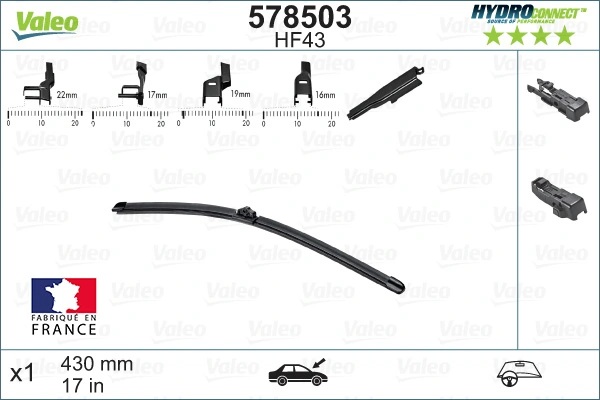 Lamela stergator VALEO 578503