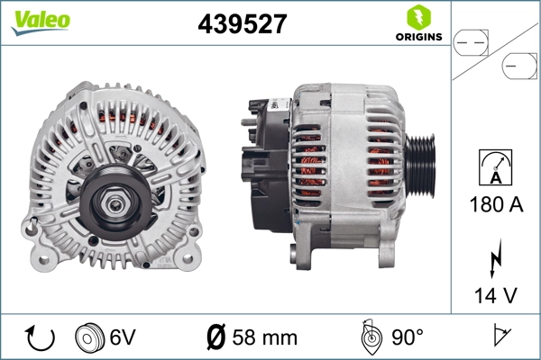 Generator/alternator VALEO 439527