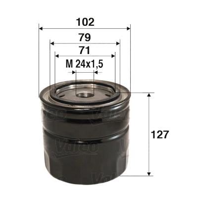 Filtru ulei VALEO 586044