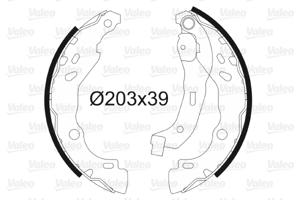 Set saboti frana VALEO 562810