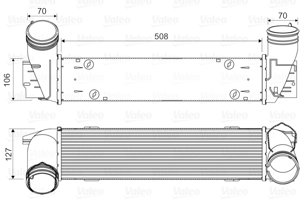 Intercooler, compresor VALEO 818342