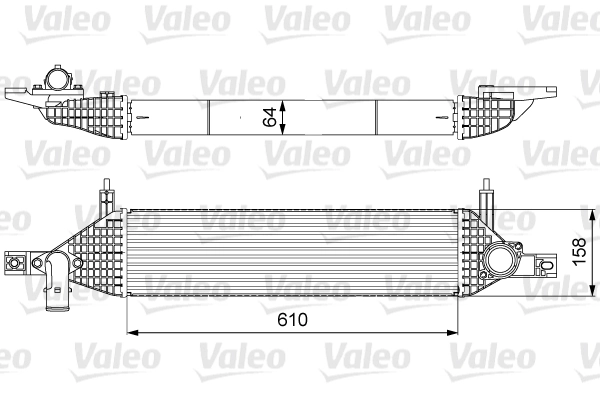 Intercooler, compresor VALEO 818633