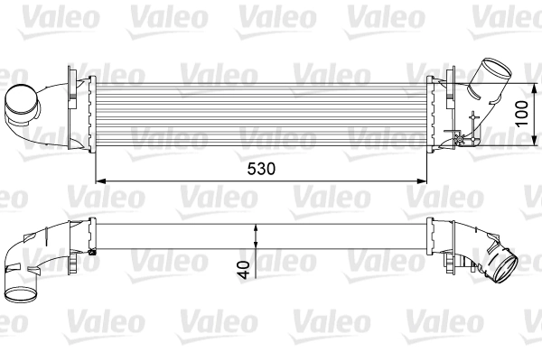 Intercooler, compresor VALEO 818544